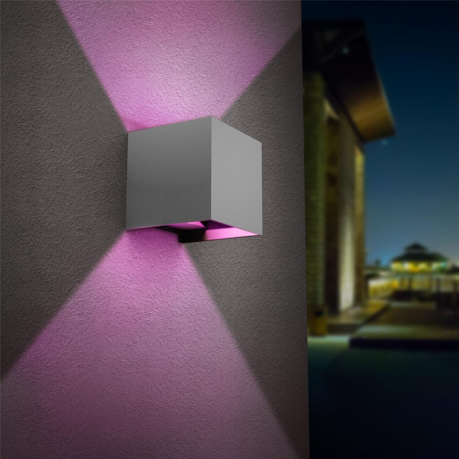 Up-Down-Light Cube | Smart | Wandleuchte | LED RGB+Warmweiß