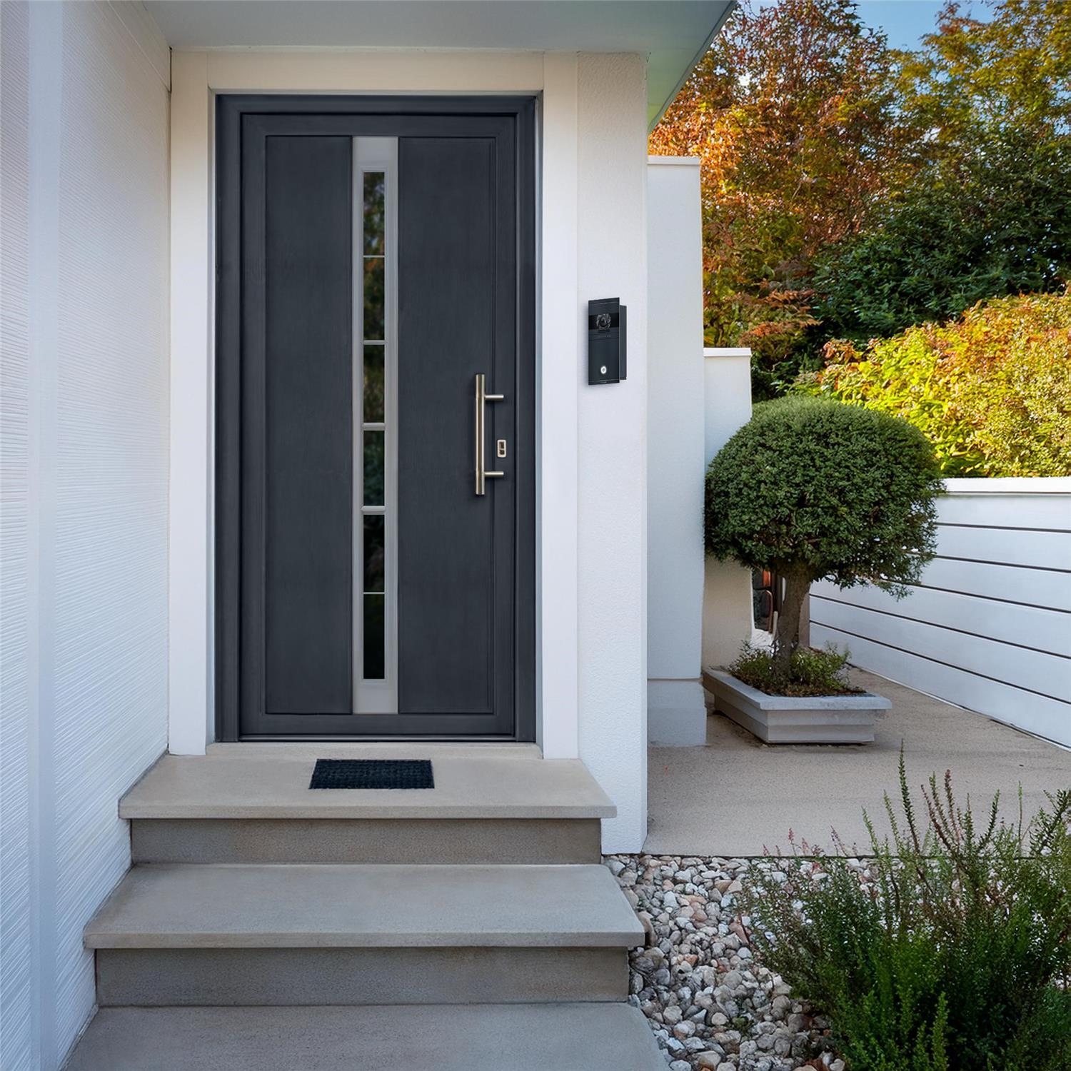 Metzler VDM10 Montagewinkel aus Edelstahl | RAL 7016 Anthrazit