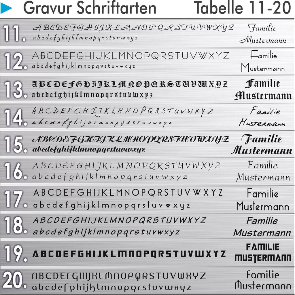 LED-Mehrfamilien Türklingel Anthrazit 4-fach