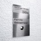 LED Türklingel - Klingelplatte mit Gravur