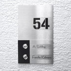 Design Doppel Klingel aus Edelstahl