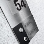 Design Doppel Klingel aus Edelstahl