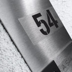Design Doppel Klingel aus Edelstahl
