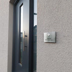 Metzler Funkklingel kabellos Edelstahl V2A | Aufputz Türklingel IP67 | 150m Reichweite | Vitus
