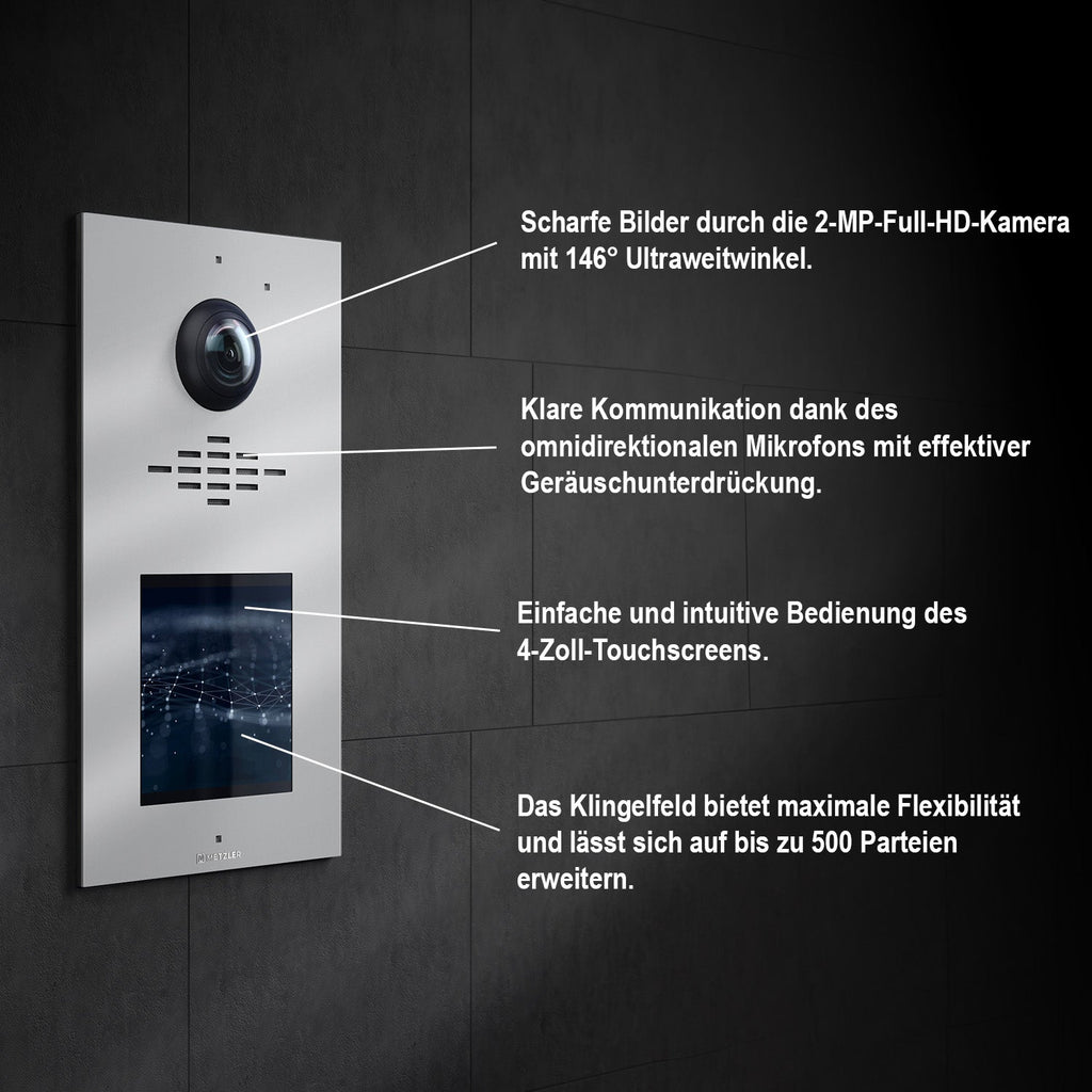 Metzler VDM10 2.0 modulare Video-Türsprechanlage |  Ein- und Mehrfamilien | Horizon
