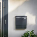 Metzler Briefkasten mit Zeitungsfach | RAL7016 Anthrazitgrau | BK212-RE-ZF