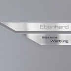 Metzler Briefkastenschild "Bitte keine Werbung" Edelstahl V2A gebürstet