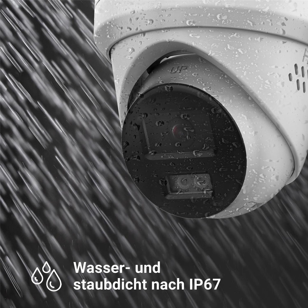 HiLook by HIKVISION 4K Überwachungskamera-Set | 4* 4K Turret Kamera | Smart Hybrid Light | NVR 8-CH | 2 TB HDD | Smartphone App