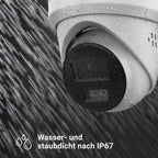 HiLook by HIKVISION 4K Überwachungskamera-Set | 4* 4K Turret Kamera | Smart Hybrid Light | NVR 8-CH | 2 TB HDD | Smartphone App