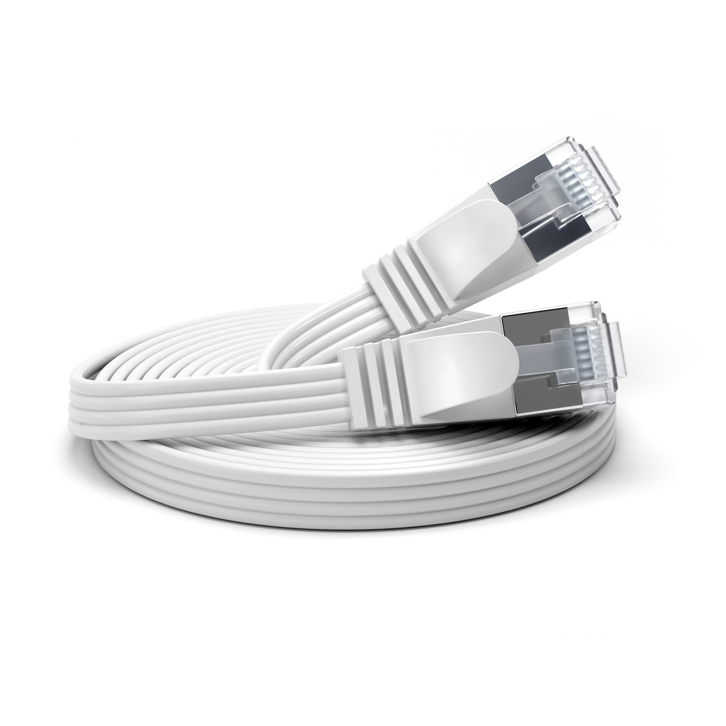 Metzler Patchkabel flach | Cat.6 | weiß