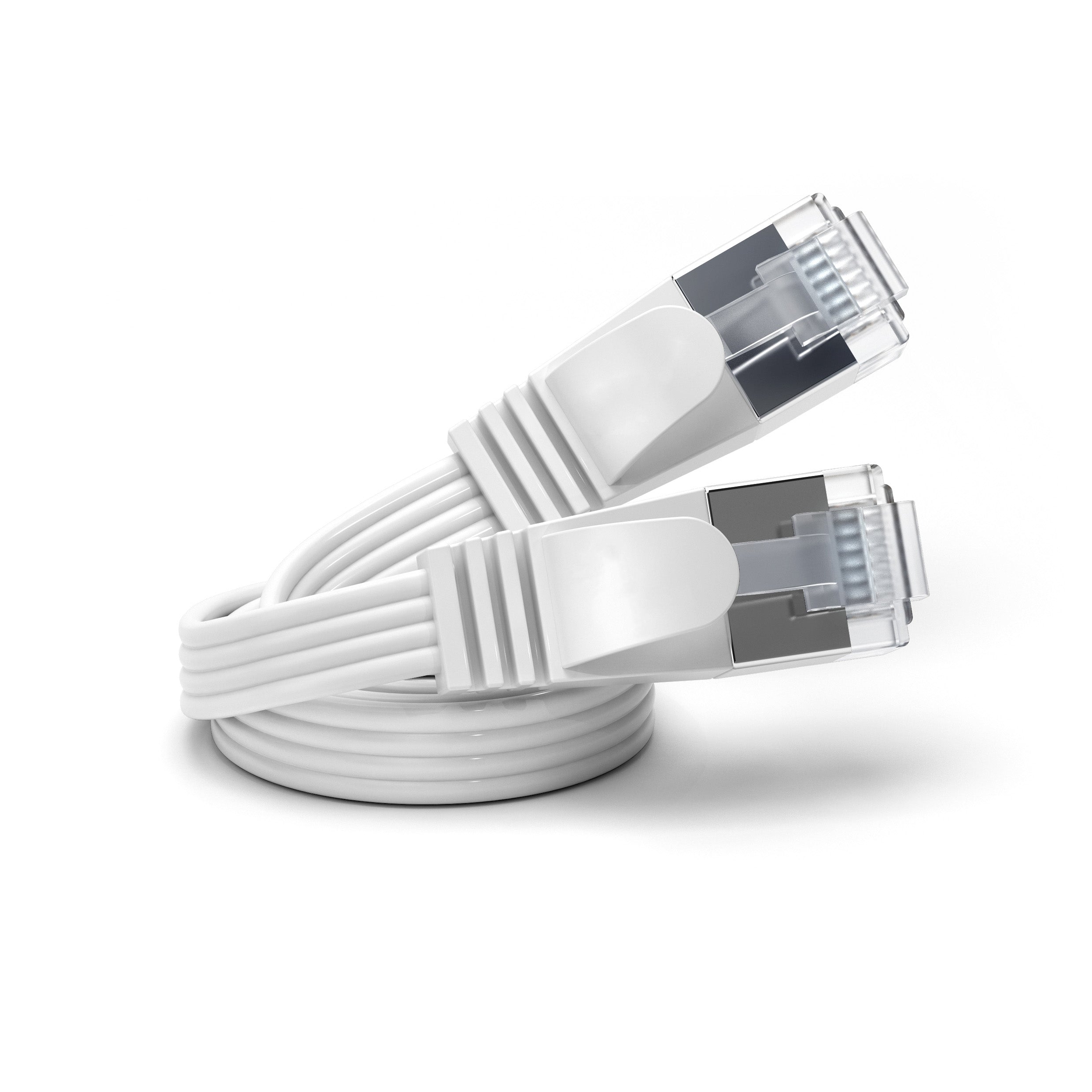 Metzler Patchkabel flach | Cat.6 | weiß