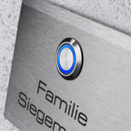 Metzler Türklingel Edelstahl Klingeltaster LED optional wählbare Größen Modell Heidi