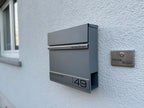 Metzler Aufputz Türklingel | personalisiert mit Gravur | Edelstahl-Taster mit LED | Vitus