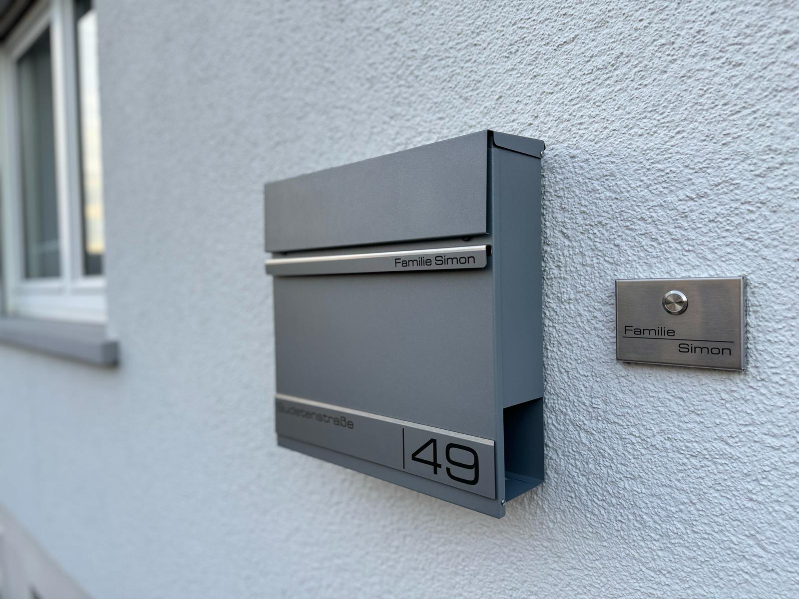 Metzler Briefkasten mit Lasergravur | Hermann