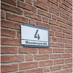 Metzler Individuelle Hausnummer aus Edelstahl