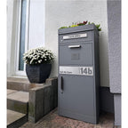 Metzler Edelstahlschild mit Paketsymbol für Paketboxen