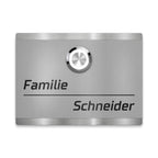 Metzler Türklingel aus Edelstahl | Klingeltaster LED optional | Heidi