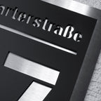 Design Hausnummer Caesar aus Edelstahl