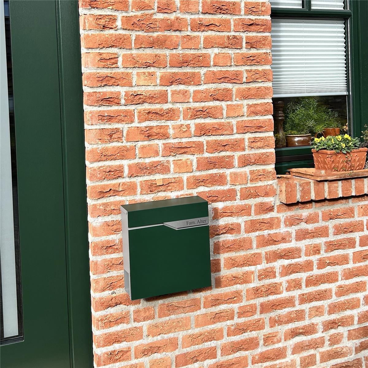 Metzler Briefkasten austauschbares Namensschild | Ebenhard