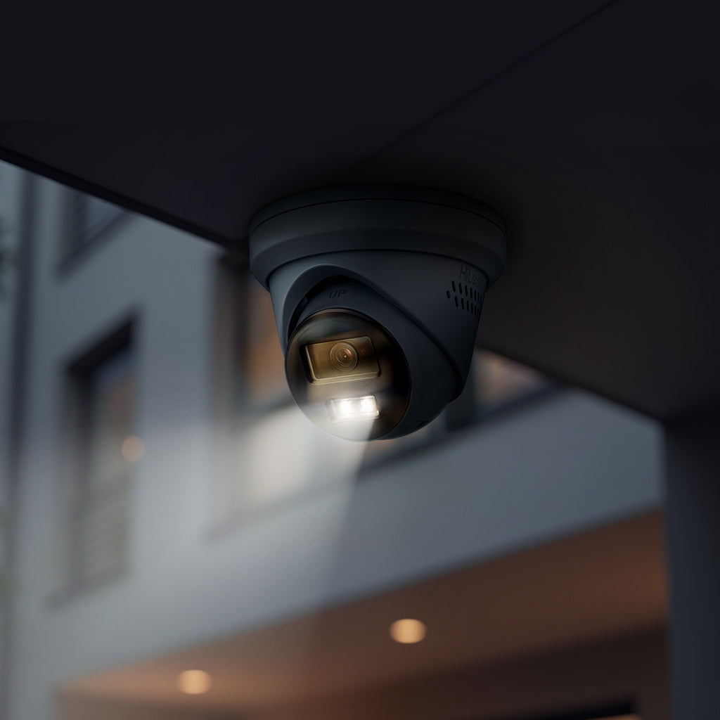 HiLook by HIKVISION 4K Überwachungskamera-Set | 4* 4K Turret Kamera | Smart Hybrid Light | NVR 8-CH | 2 TB HDD | Smartphone App