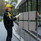 Metzler Standbriefkasten Mehrfamilienhaus | 6er | personalisiert mit Gravur