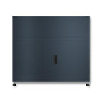 Metzler Hochbeet mit Stauraum | Pulverbeschichtet in Anthrazit RAL 7016 | 100  x 90 x 50 cm