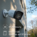 HiLook by HIKVISION 4K Überwachungskamera-Set | 4* 4K Bullet Kamera | Smart Hybrid Light | NVR 8-CH | 2 TB HDD | Smartphone App