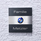 Edelstahl Anthrazit Türklingel - Serie Magneto