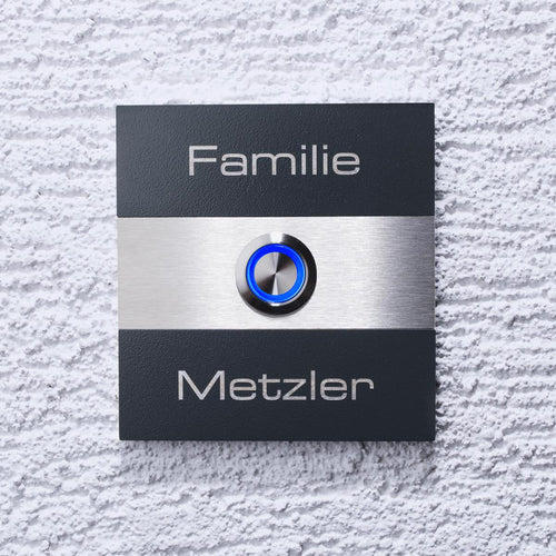 Edelstahl Anthrazit Türklingel - Serie Magneto