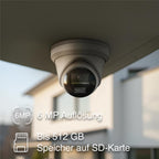 HiLook by HIKVISION 4K Überwachungskamera-Set | 4* 4K Turret Kamera | Smart Hybrid Light | NVR 8-CH | 2 TB HDD | Smartphone App