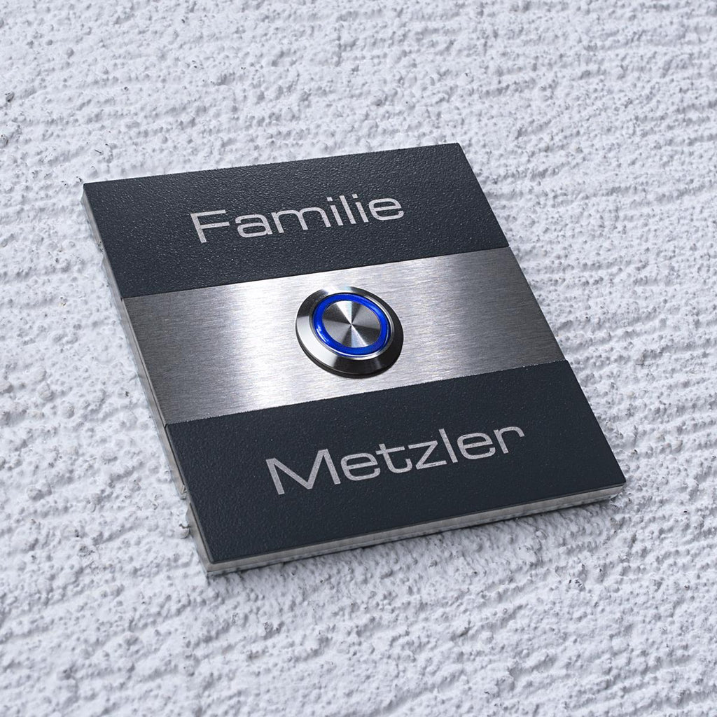 Edelstahl Anthrazit Türklingel - Serie Magneto