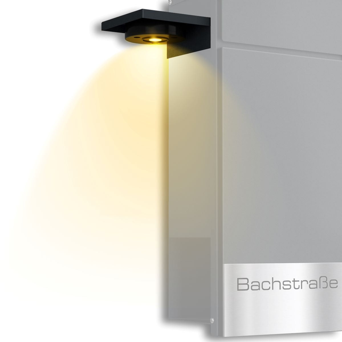 Metzler Regal für Briefkästen | Plate S | Solar | Warmweiß