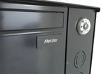 Metzler Namensschild Briefkastenschild Edelstahl in Anthrazit Lasergravur