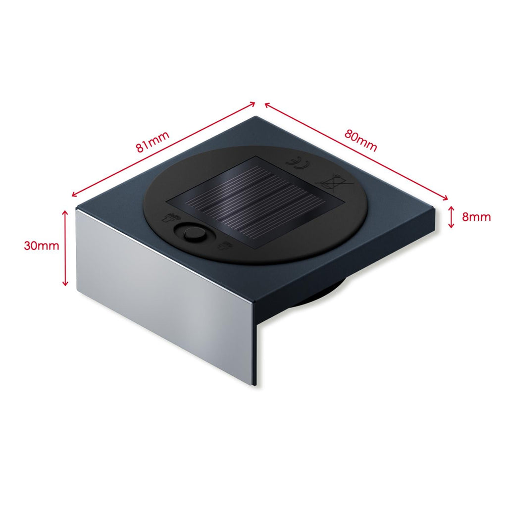 Metzler Regal für Briefkästen | Plate S | Solar | Warmweiß