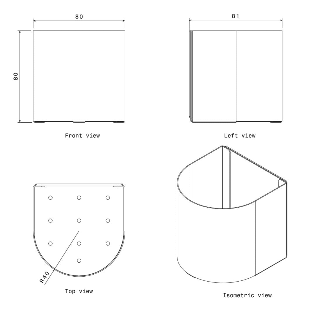 Metzler Blumenkasten für Briefkästen | Cubic R