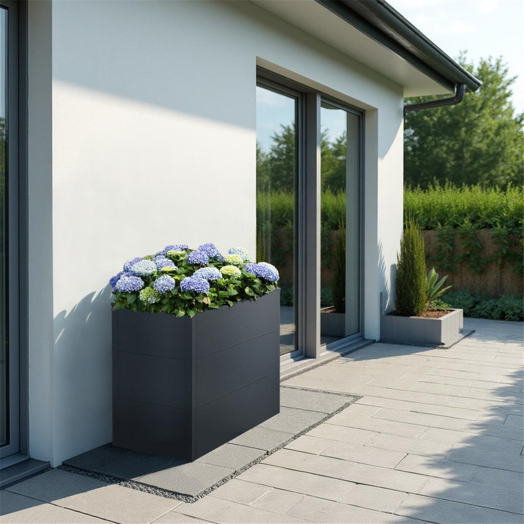 Metzler Hochbeet M für den Garten | Pulverbeschichtet | 100 x 50 x 77 cm
