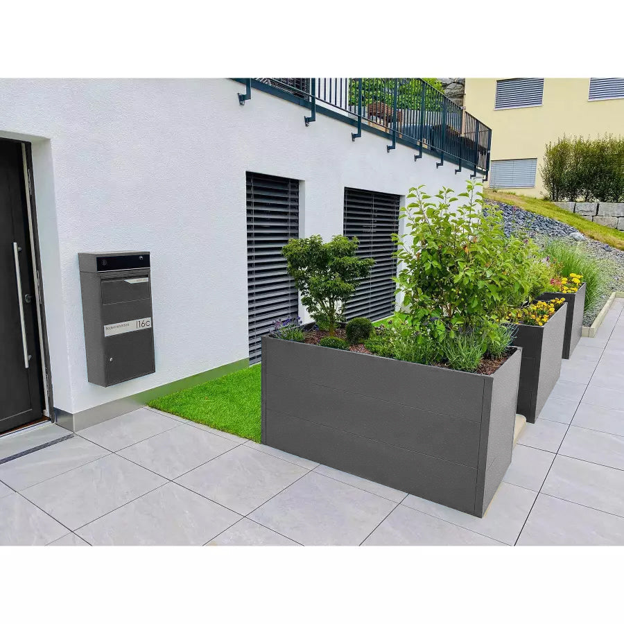 Metzler Hochbeet L für den Garten | Pulverbeschichtet | 150 x 75 x 77 cm
