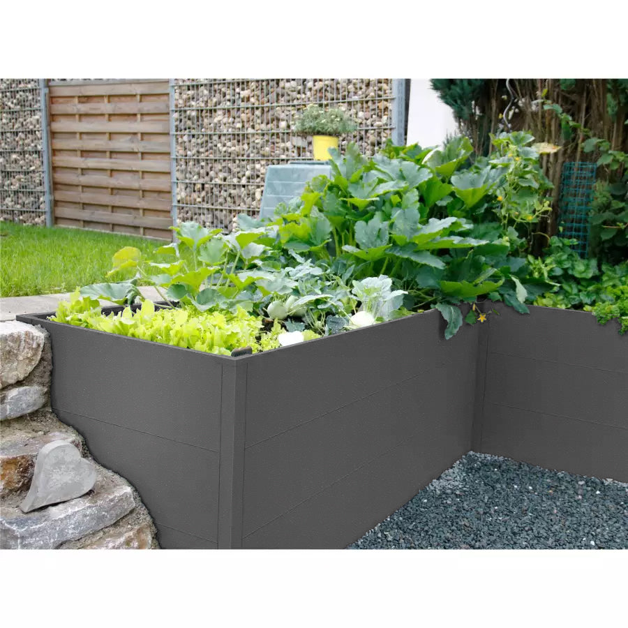 Metzler Hochbeet L für den Garten | Pulverbeschichtet | 150 x 75 x 77 cm