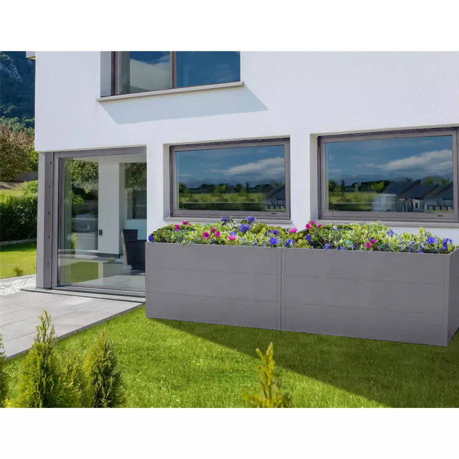 Metzler Hochbeet L für den Garten | Pulverbeschichtet | 150 x 75 x 77 cm