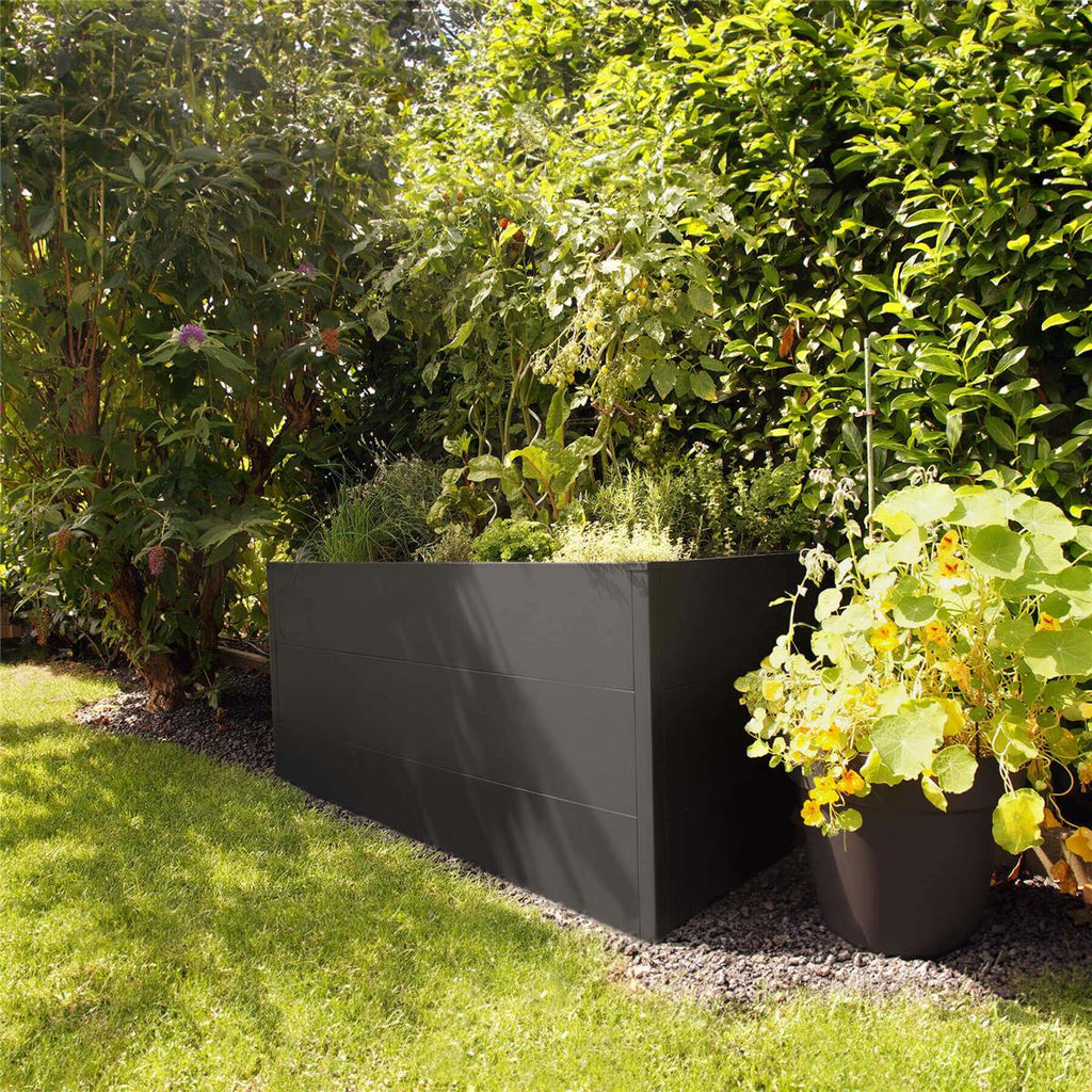 Metzler Hochbeet L für den Garten | Pulverbeschichtet | 150 x 75 x 77 cm