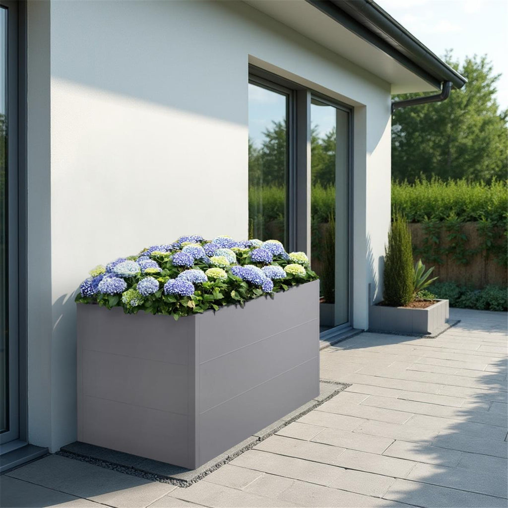 Metzler Hochbeet L für den Garten | Pulverbeschichtet | 150 x 75 x 77 cm