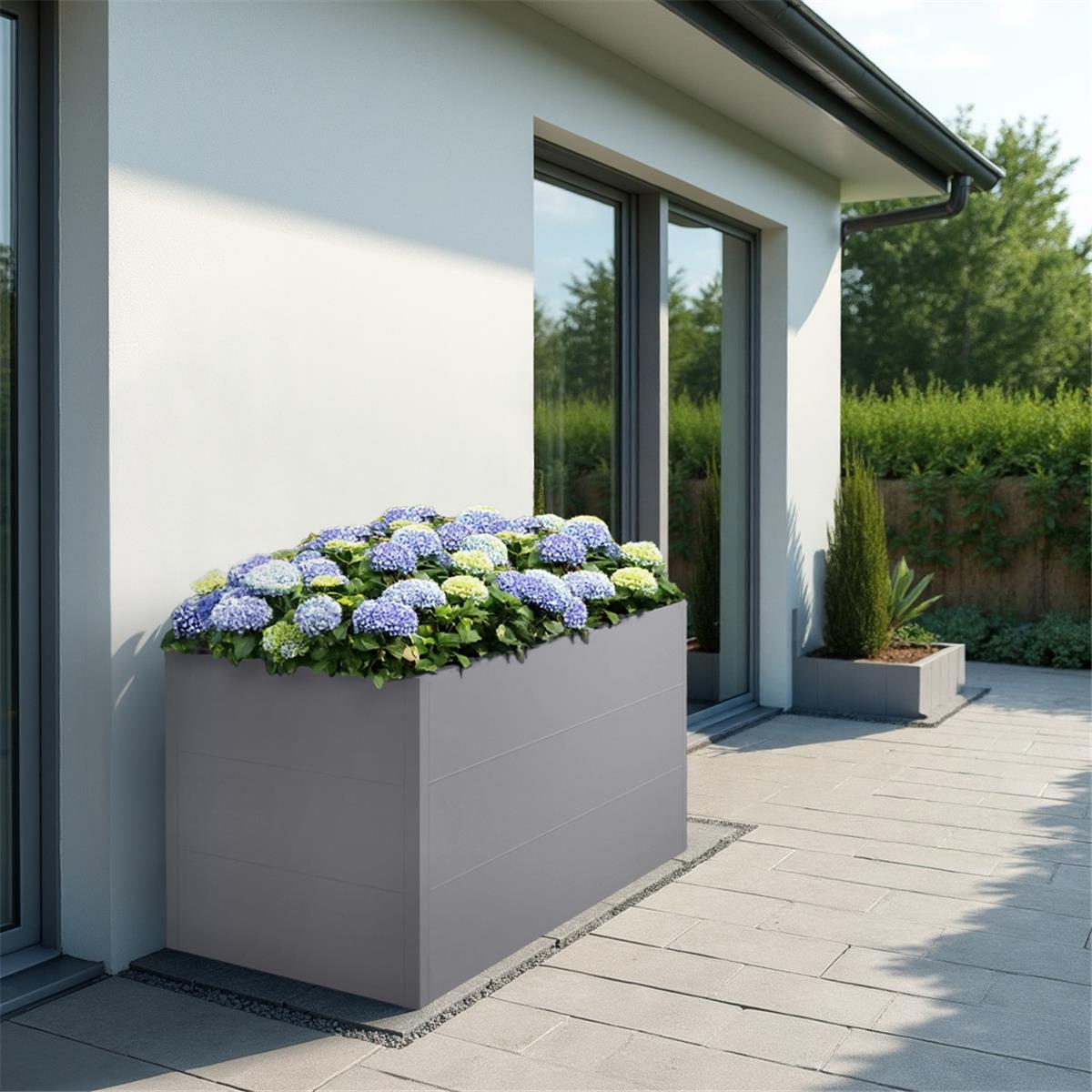 Metzler Hochbeet L für den Garten | Pulverbeschichtet | 150 x 75 x 77 cm
