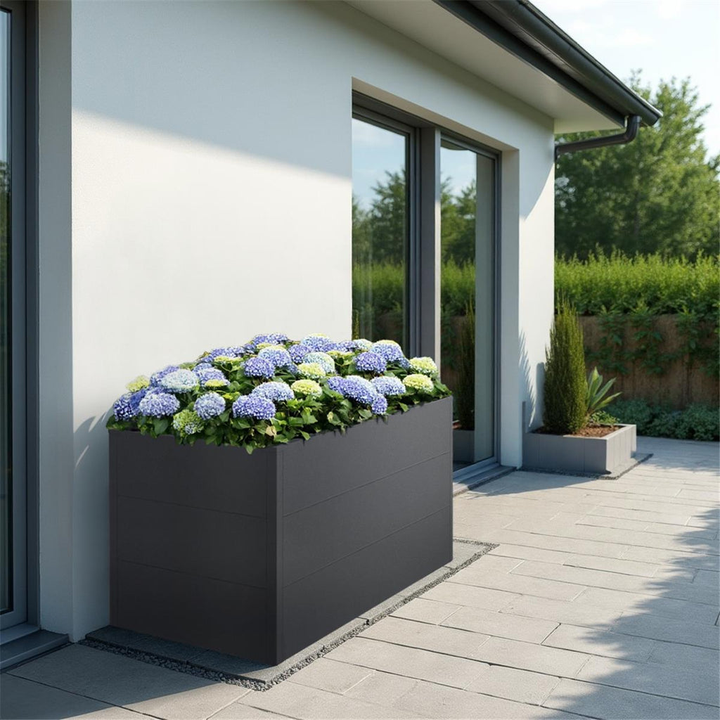 Metzler Hochbeet L für den Garten | Pulverbeschichtet | 150 x 75 x 77 cm