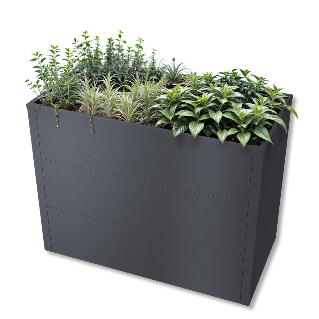 Metzler Hochbeet M für den Garten | Pulverbeschichtet | 100 x 50 x 77 cm