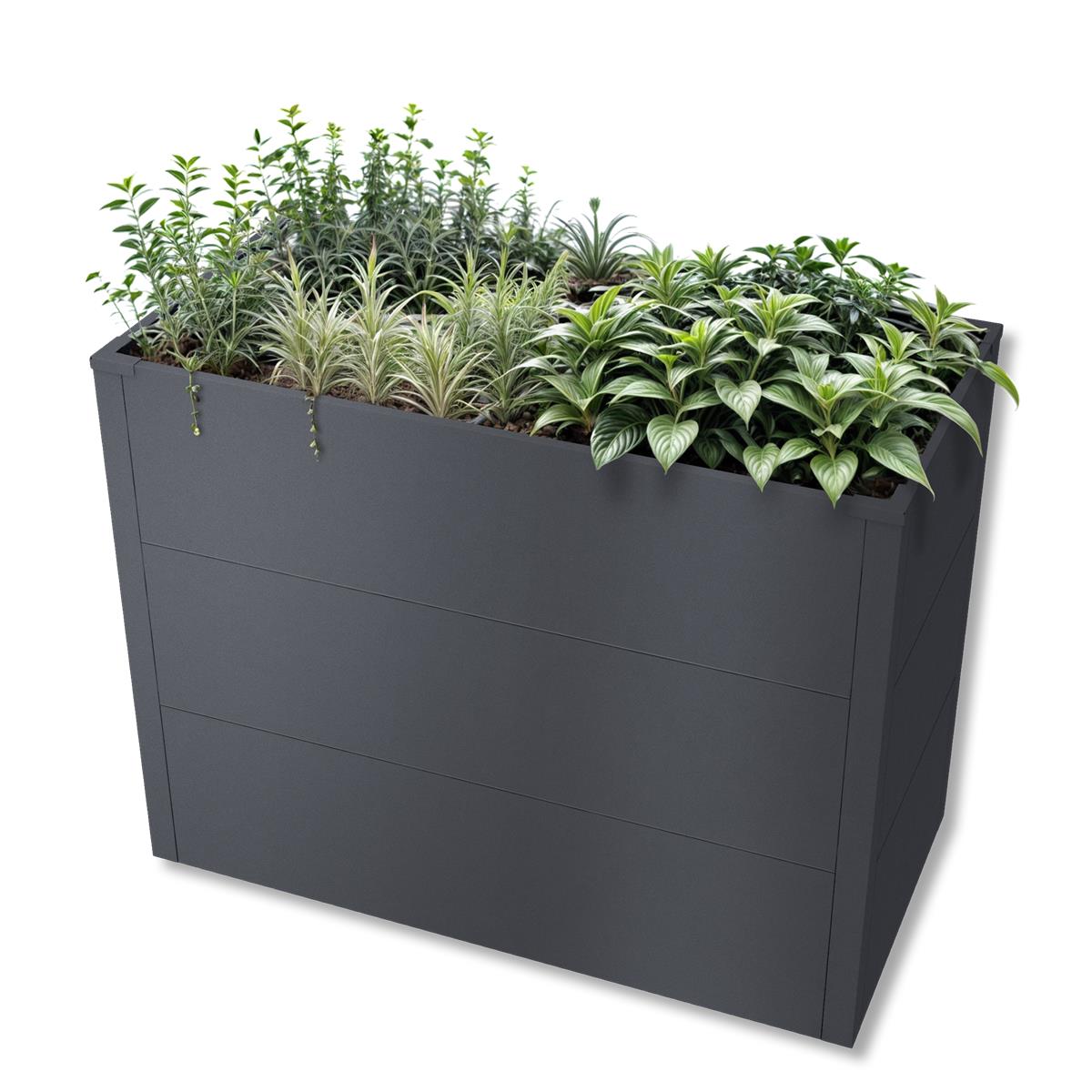 Metzler Hochbeet M für den Garten | Pulverbeschichtet | 100 x 50 x 77 cm