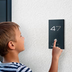 Metzler Funkklingel für Einfamilienhaus | personalisiert mit Gravur | Alan