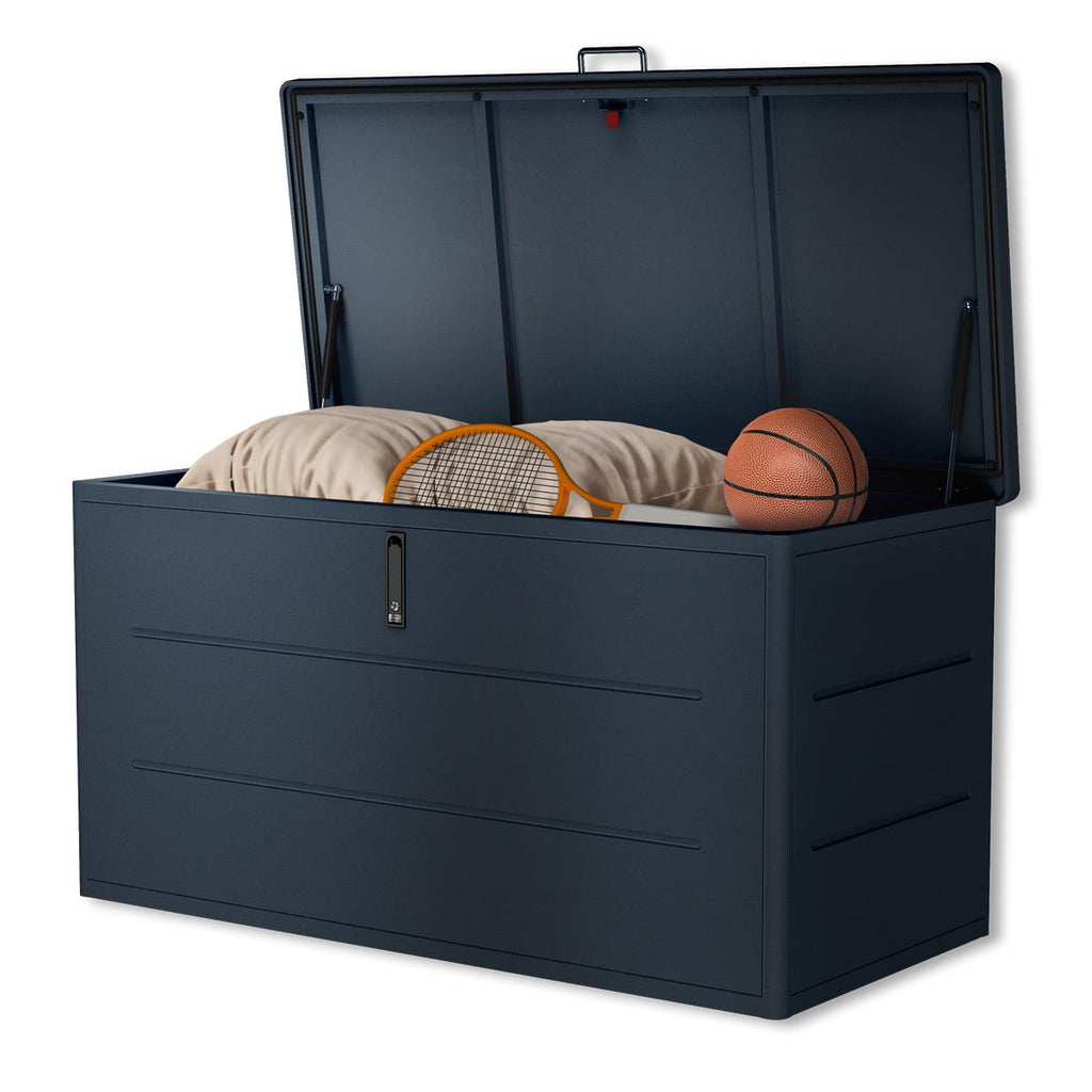 Metzler Gartenbox | Aufbewahrungsbox für den Außenbereich | Pulverbeschichtet in RAL 7016 Anthrazit