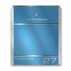 Metzler Briefkasten aus Edelstahl | personalisiert mit Gravur | Zeitungsfach optional | Moris