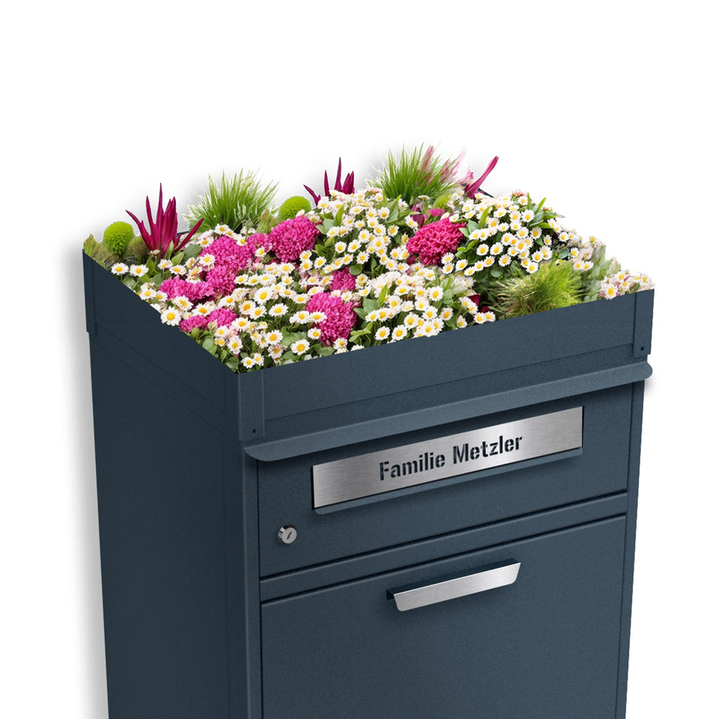 Metzler Pflanzdach für Paketbox | Dachbegrünung für Paketbriefkasten | für Modellreihe Bispo