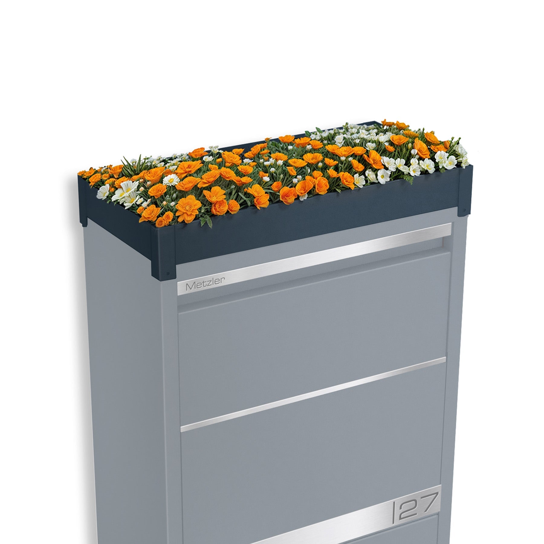 Metzler Pflanzdach | Dachbegrünung für Paketbox Modellreihe Avalon